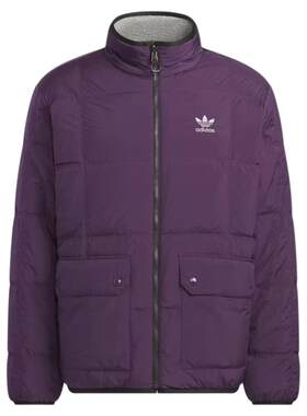 Adidas阿迪达斯三叶草男装2025冬季新款JKT DOWN双面羽绒服KS6072