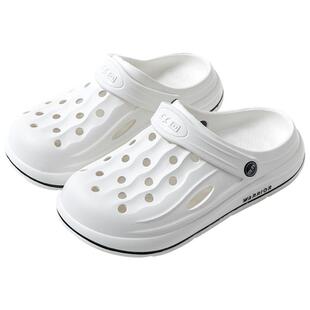 回力洞洞鞋男夏季室内防滑厚底防撞包头沙滩踩屎感可外穿男式拖鞋