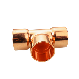 T型正三通紫铜管件空调铜管三通接头冰箱制冷焊接铜三通接头配件
