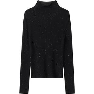 【100%羊毛】播 bo 商场同款显瘦冬季洋气内搭毛衫BDR4SD2403