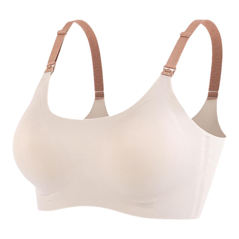 孕妇哺乳一片无痕半固定杯文胸