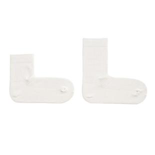 Beeff女士 无骨双针肋条 直角袜子女 日系薄款棉中筒竖条纹长袜