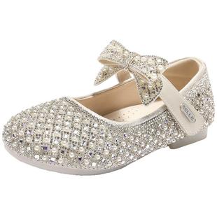 小满同款百丽童鞋艾莎公主鞋玛丽珍鞋新款儿童高跟鞋99901C85