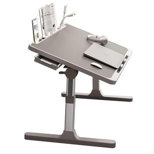 可升降折叠床上小桌子简约宿舍学生写字床上书桌学习调节高度支架家用卧室坐地飘窗懒人笔记本电脑办公小桌板