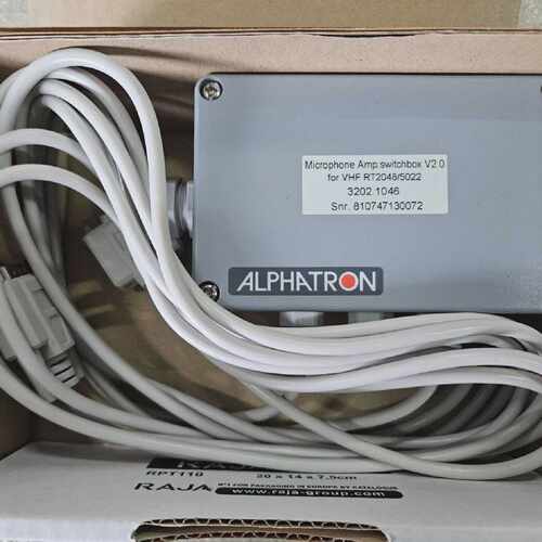 ALPHATRON VHF RT2048/5022 Microphone AMP Switchbox V2.0 NEW