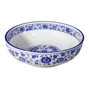 酸菜鱼碗青花瓷12英寸商用大汤碗面馆专用家用加厚加粗碗揉面碗