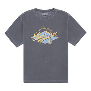 MLB官方 KARINA同款男女复古胶片T恤圆领学院短袖25夏季新款TSV07