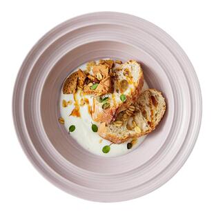 家用奶油风盘子菜盘深盘菜碟陶瓷碗盘简约意面盘汤盘创意沙拉碗盘