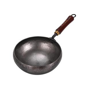 章丘大肚腩铁锅加深纯手工锻打官方旗舰家用熟铁炒锅无涂层不粘锅