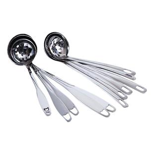 304不绣钢汤勺不锈钢商用加大加深汤勺大号盛汤火锅勺子汤勺漏勺