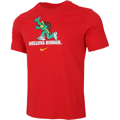 耐克男子卡通印花跑步运动短袖