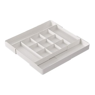 抽屉收纳盒分隔板整理化妆品梳妆台内置口红杂物可伸缩分格储物盒