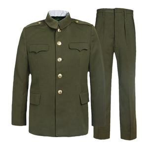 老式正规87式冬常服马裤呢绿蓝套装全毛料冬常服老干部怀旧中山装