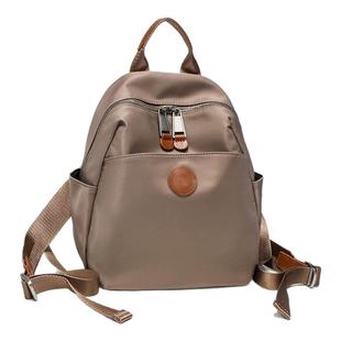 双肩电脑背包女2025新款通勤轻便牛津布包时尚休闲高中大学生书包