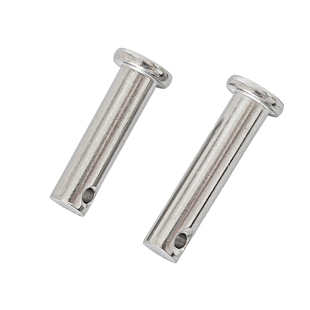 M3M4M5M6M8M10M12M16不锈钢304销轴平头带孔销插销圆柱销子销钉