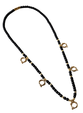 一三五挂多挂黑玛瑙快拆佛牌链子