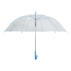 经济型透明雨伞半自动定制广告伞