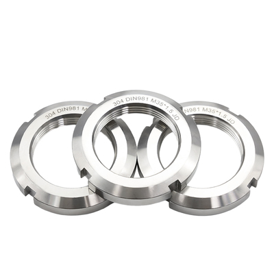 304不锈钢圆螺母DIN981轴承锁紧