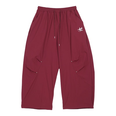 CBXLAB街舞潮牌哥特金属星星速干气球长裤嘻哈跳舞oversize休闲裤