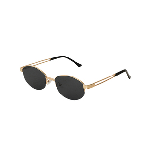 老钱风复古气质金属框墨镜女生时髦辣妹中古眼镜高级感太阳镜开车