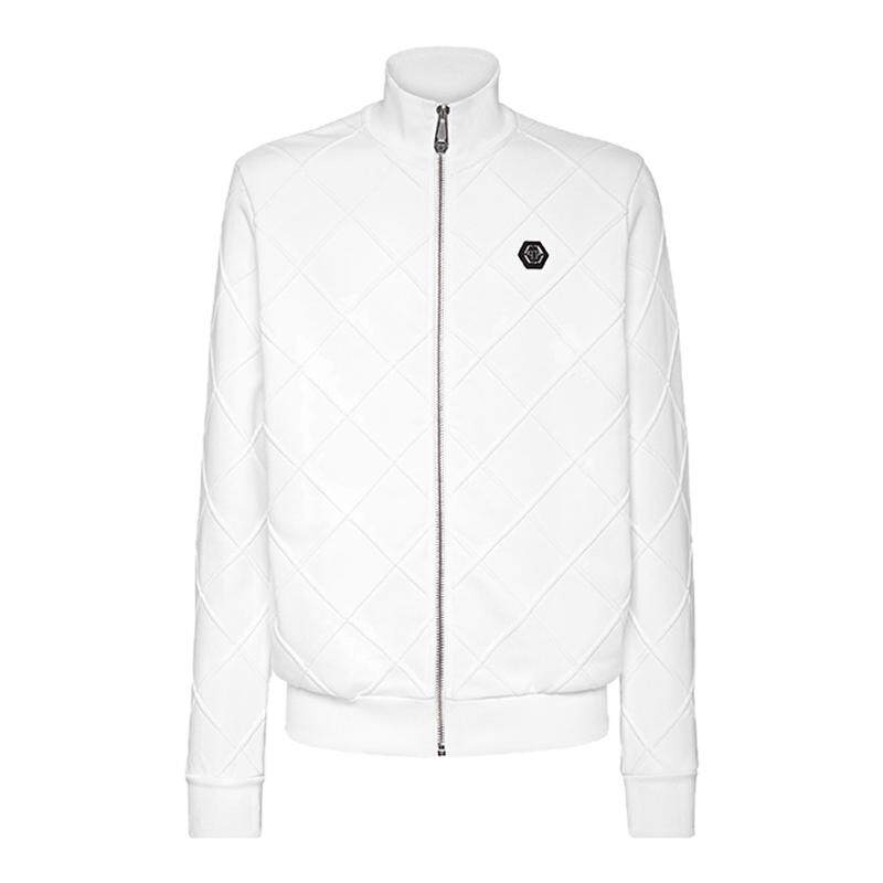 PHILIPP PLEIN 男士PP徽标菱格慢跑夹克外套秋冬