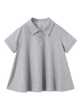 【现货】senbaby童装女童休闲风套装夏季polo上衣骑行裤两件套