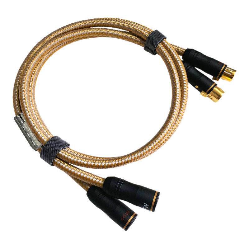 Mps音频线M-12XLR二代单晶方芯铜解码功放卡侬头信号平衡线