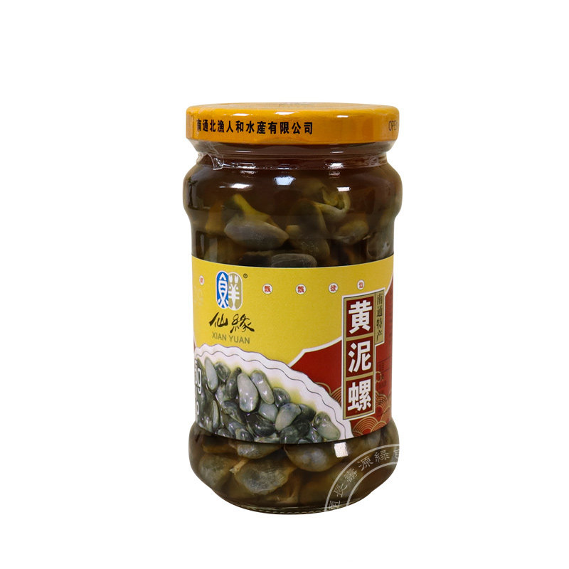南通特产正宗如东洋口港仙缘海鲜醉黄泥螺300g*1瓶无沙即食