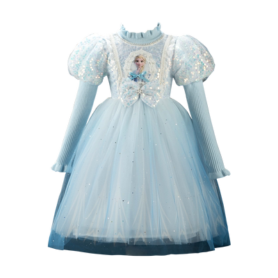 D.Bkyer冰雪奇缘女童爱莎公主裙