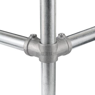 25mm32mm镀锌铁管连接件服装架货架遮阳棚车库晾衣架弯头三通接头