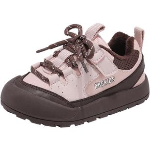 Abckids童鞋儿童2025冬季新款二棉鞋女童运动鞋加绒鞋子休闲板鞋