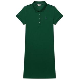 【专柜正品】Hazzys哈吉斯素色短袖POLO裙夏季女士新款针织连衣裙