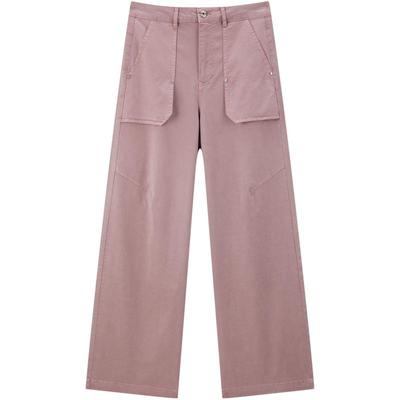 太平鸟女装夏季直筒工装牛仔裤A3HAF2101