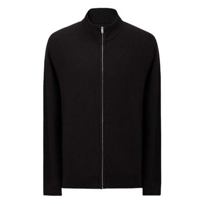 山羊绒棉混纺意式针织开衫毛衣