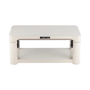 航火电暖炉客厅烤火桌子家用长方形取暖桌岩板升降茶几多功能炉子