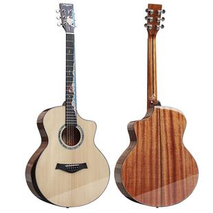 马丁密思36寸全单板民遥吉他41寸专业演奏加振电箱全实木乐器