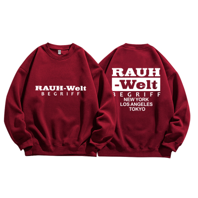 保时捷RWB中井启世界巡游款宽体改装文化JDM911纯棉卫衣服男装秋