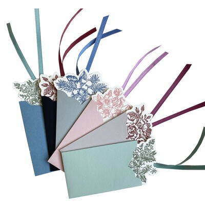 凹字卡片博泽原创书签吊牌