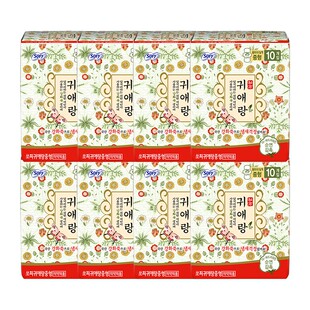 贵艾朗韩国进口贵爱娘棉柔亲肤干爽透气草本日用卫生巾250mm80片