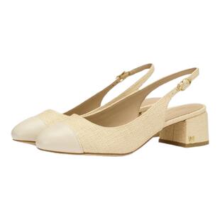 SW GABBY 45 SLINGBACK 25新款优雅圆头方跟露跟浅口高跟鞋女