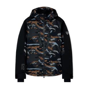 EMPORIO ARMANI/阿玛尼EA7/冬季新款男连帽户外滑雪夹克棉服外套