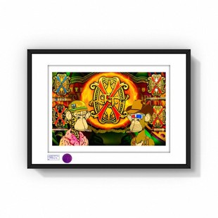 S5h限量版画 富恩特巨著FUENTE OPUS X & 无聊猿 & 非古雪茄挂画