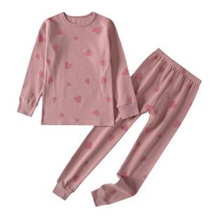 儿童睡衣女孩秋季纯棉女童秋衣秋裤套装全棉内衣女宝宝秋天线衣裤