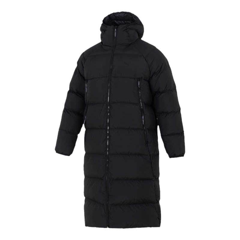 PUMA彪马男装2024冬款休闲运动长款羽绒服连帽保暖外套 684116-01