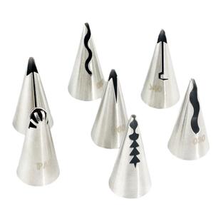 不锈钢裙边裱花嘴韩式复古花侧边芭比褶皱波浪边烘焙奶油070花嘴