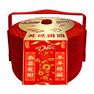 德芙巧克力礼盒彩虹糖巧克力士力架糖果组合装休闲零食年货大礼包