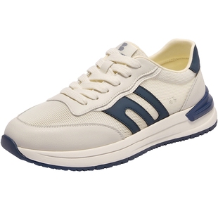 百丽网面透气休闲运动鞋男夏季新款厚底增高撞色跑步鞋子A1987BM4