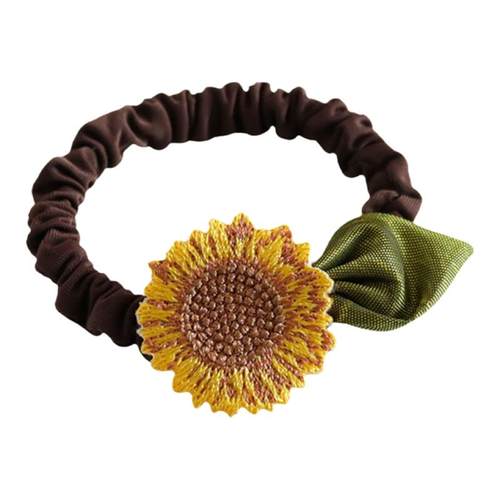 森系向日葵发圈2022年新款ins高级感气质发绳皮筋女扎头头绳发饰
