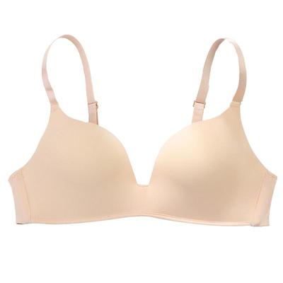 夏季薄款透气小胸聚拢内衣女凉感光面无痕柔软支撑防下垂文胸罩胸