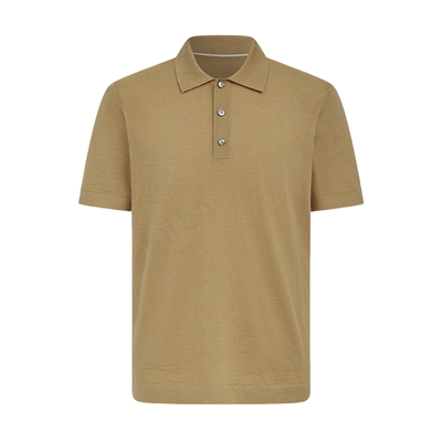 纯羊绒短袖POLO翻领T恤